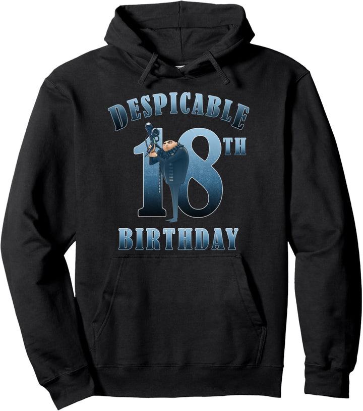 Despicable Me Minions Gru Despicable 18th Birthday Pullover Hoodie