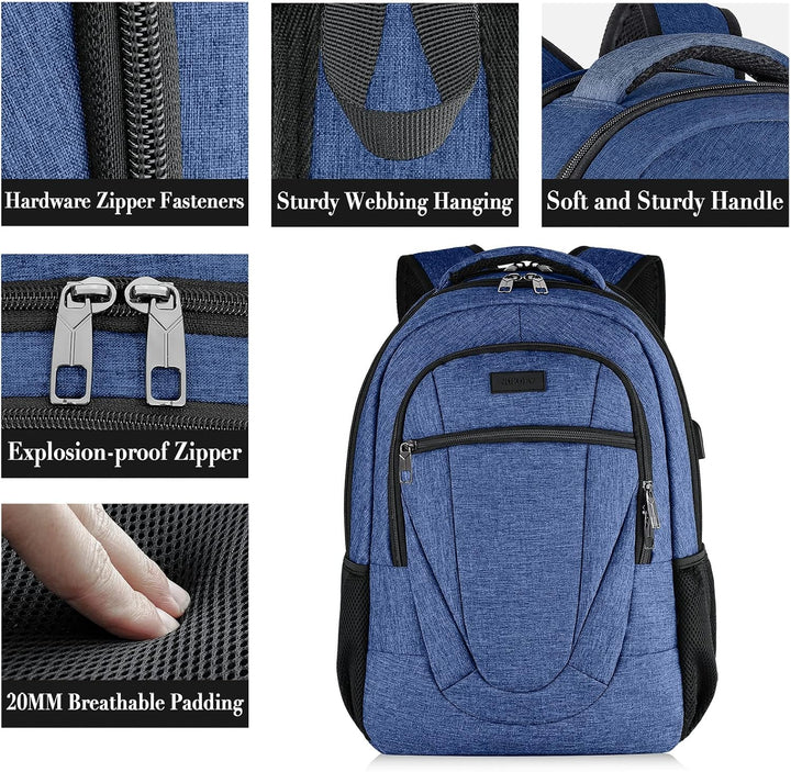 BIKROD Rucksack Herren und Damen, Schulrucksack Jungen Mädchen Teenager, Wasserdicht Rucksack | 17.3