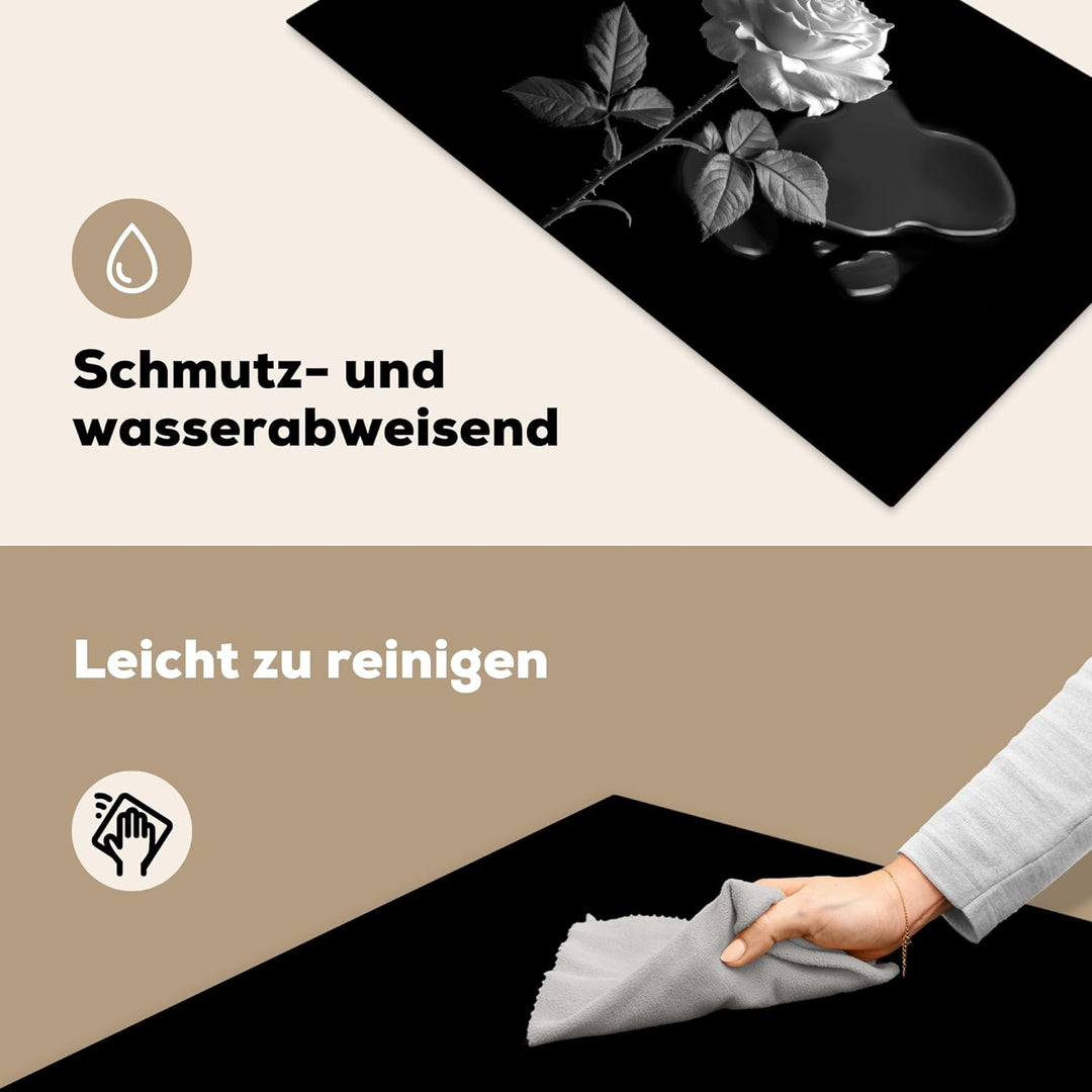 Herdabdeckplatte Einteilig Küche Herdabdeckung Induktionsfeld Ceranfeld Herdabdeckplatten Vinyl Matt