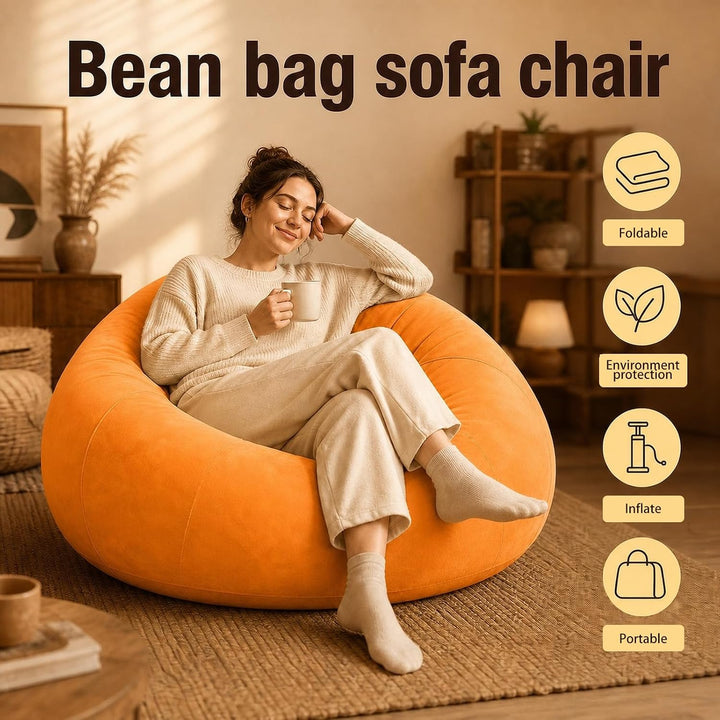 Aufblasbarer Sitzsack Outdoor, Aufblasbares Sofa &amp; Sessel, Camping Sofa | Tragbare Klappbare Luftsof