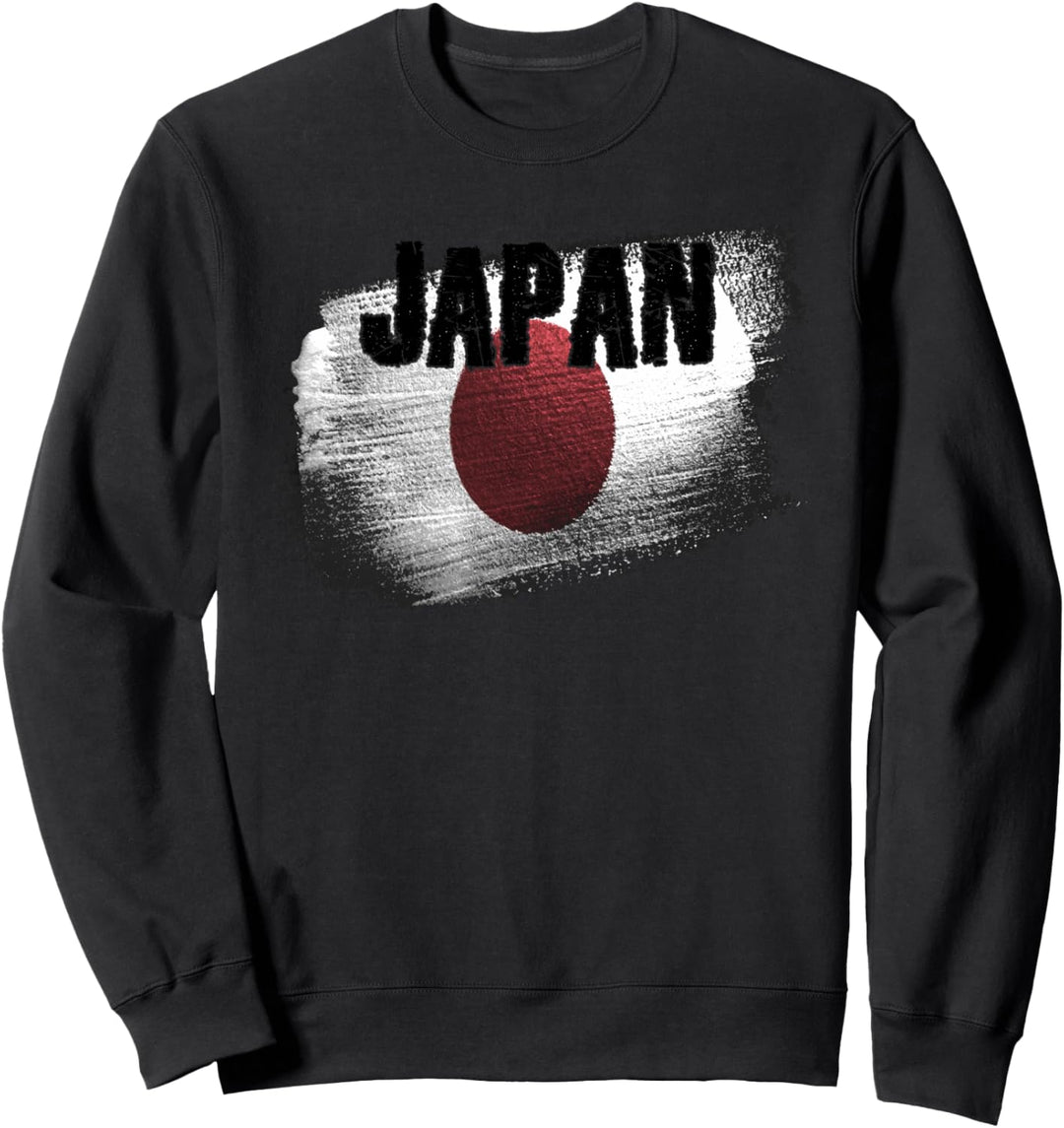 Japan, Japanische Flagge Grunge Sweatshirt