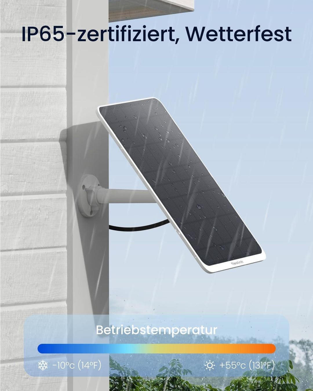 Reolink 12W Solarpanel für wiederaufladbare, akkubetriebene Aussenkamera, IP65 Wetterfest