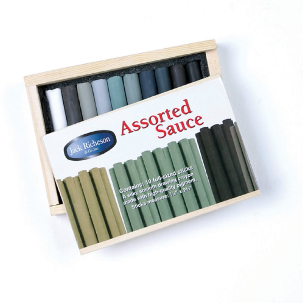 Jack Richeson 19311 10 Sticks Yarka Sortiert Sauce in Einer Holz Box