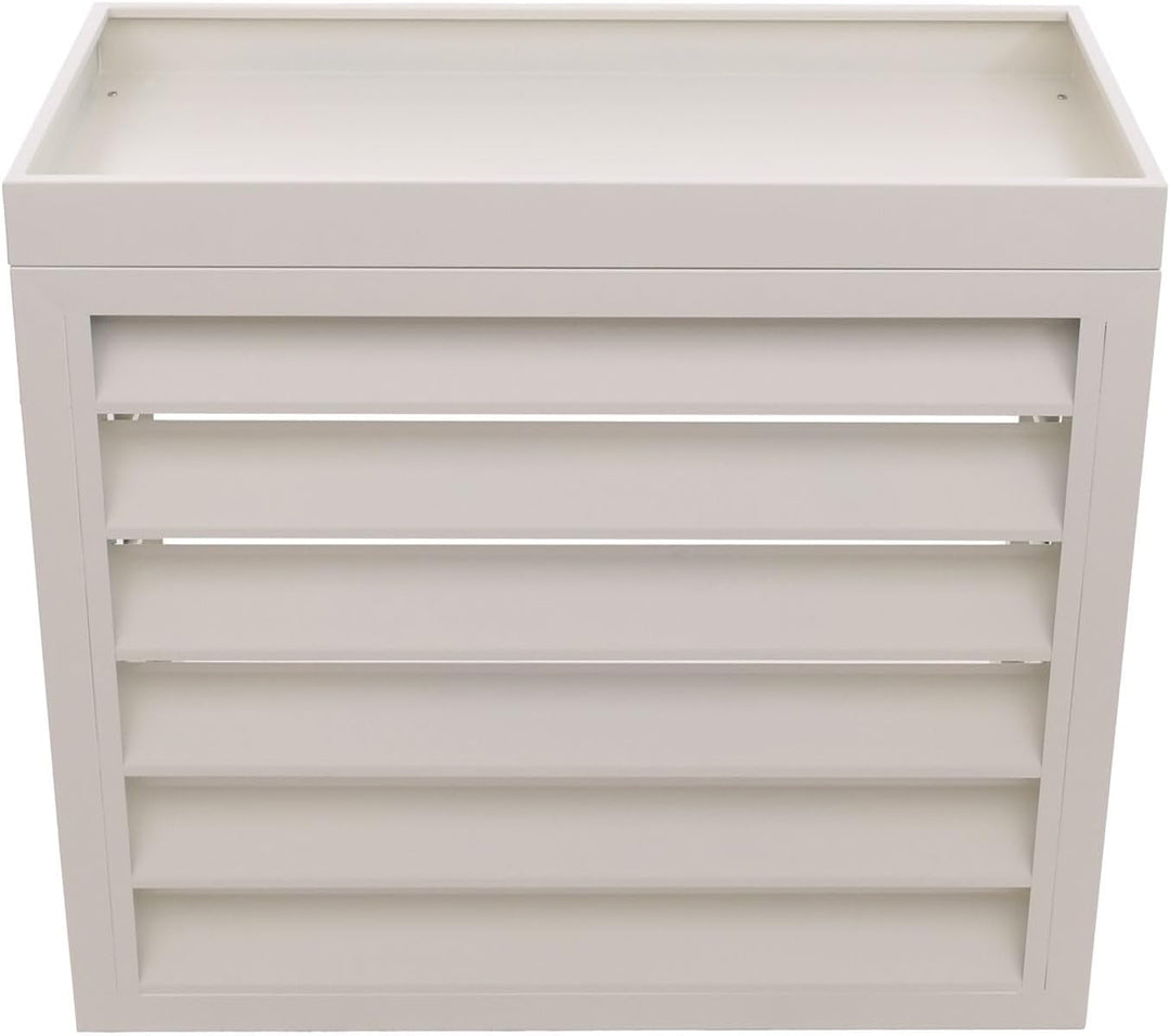 Mendler Verkleidung für Klimaanlage/Wärmepumpe HWC-O43, Abdeckung Schutzgitter Pflanzkasten, Metall