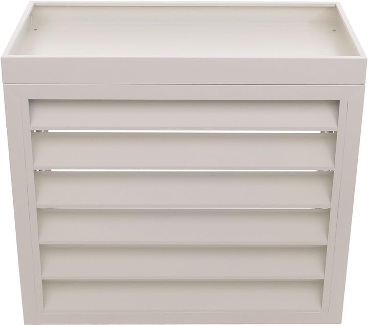 Mendler Verkleidung für Klimaanlage/Wärmepumpe HWC-O43, Abdeckung Schutzgitter Pflanzkasten, Metall