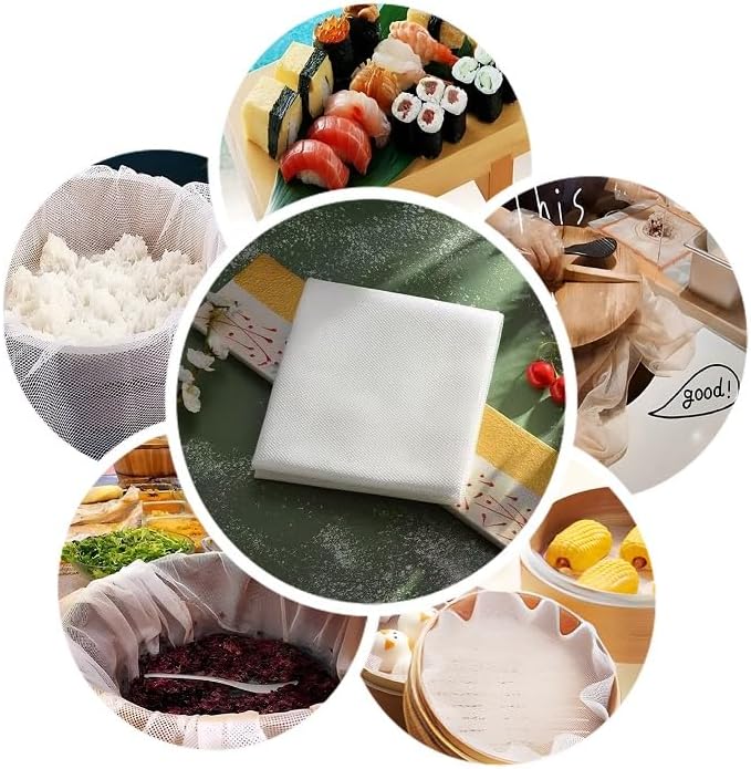 RICE NET Reisserviette aus feinem Netzgewebe, Sushi-Reis, nie über gekochten Reis