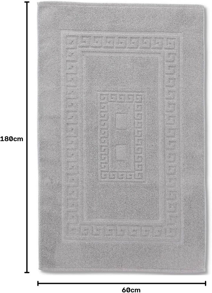 Casatessile Schwamm Bad Matte 60 X 180 cm. Torino Saugfähige Badezimmermatte aus Baumwolle, Badezimm