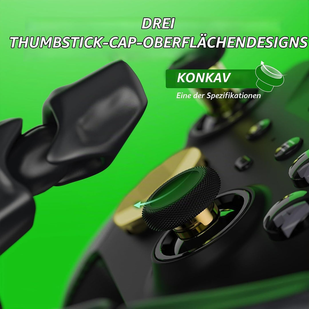 eXtremeRate 13 in 1 Metall Tasten Set für Xbox Elite Series 2 Controller, Megnetic Thumbsticks/D-Pad