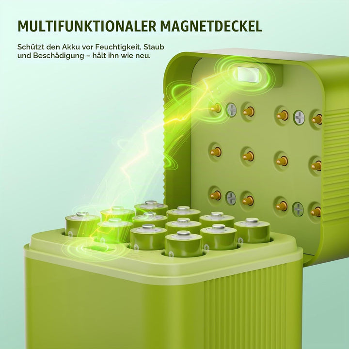 POERUNI.1.5V AAA Akkus Wiederaufladbar mit Ladegerät Wiederaufladbare AAA und AA Akkus,Lithium Batte