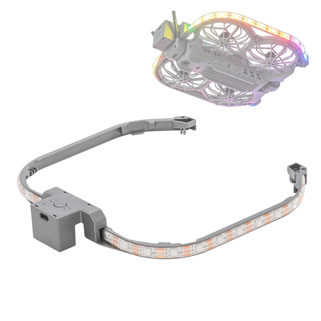 LED-Lichtstreifen Propeller Guard für DJI Neo 2 Zubehör, RGB Mehrfarbige Durchfluss Nacht Flug Licht