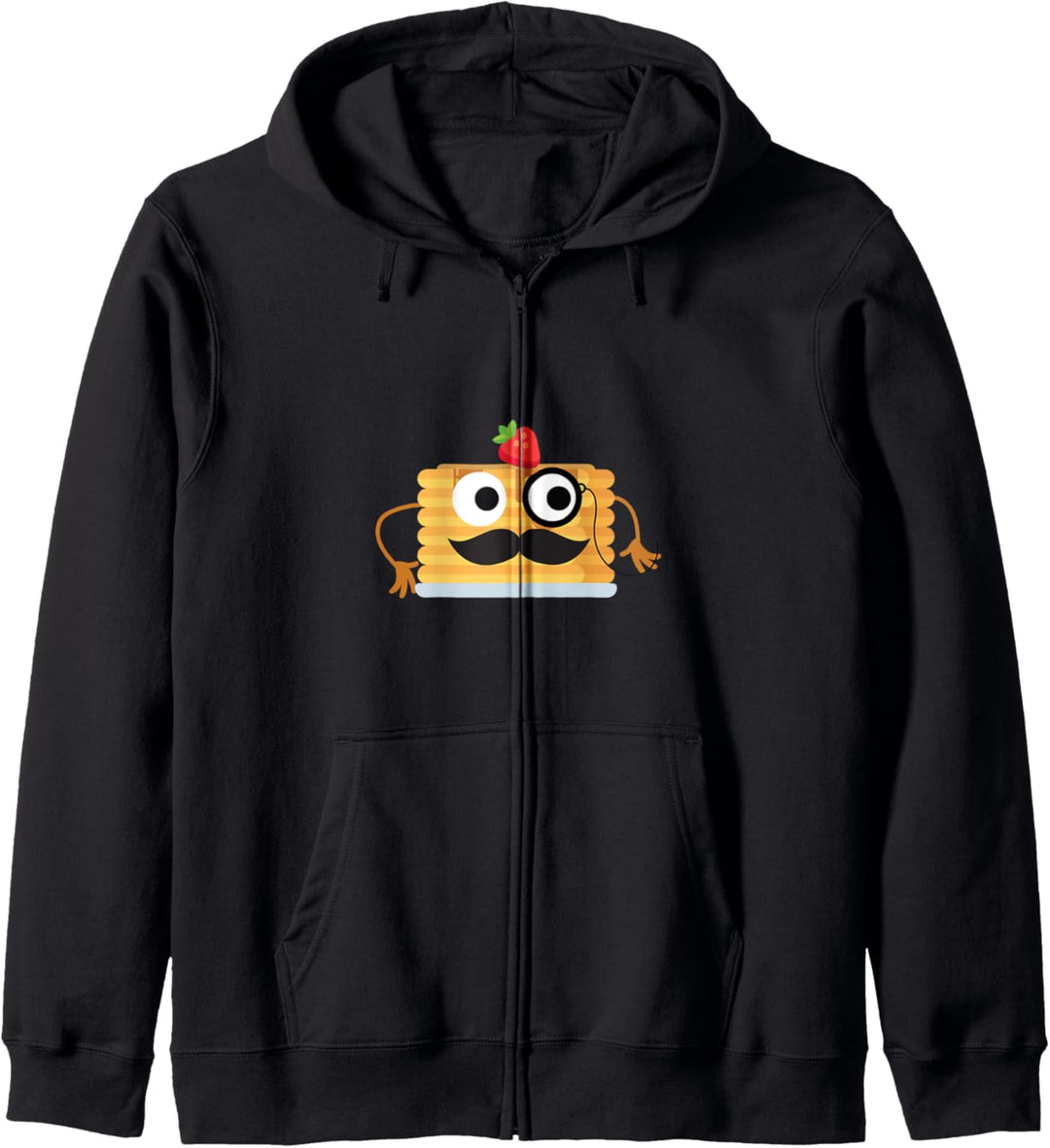 Pfannkuchen Stapel mit Erdbeere Lustiges Geschenk Kapuzenjacke