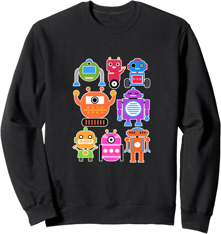 Coole bunte Roboter für Roboter-Nerds und Kinder Sweatshirt