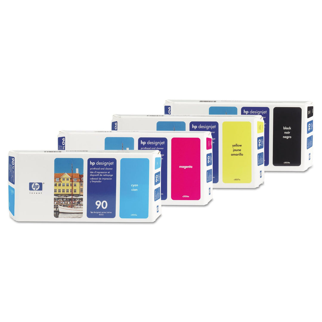 Hewlett Packard 90 Druckkopf magenta und Druckkopfreiniger