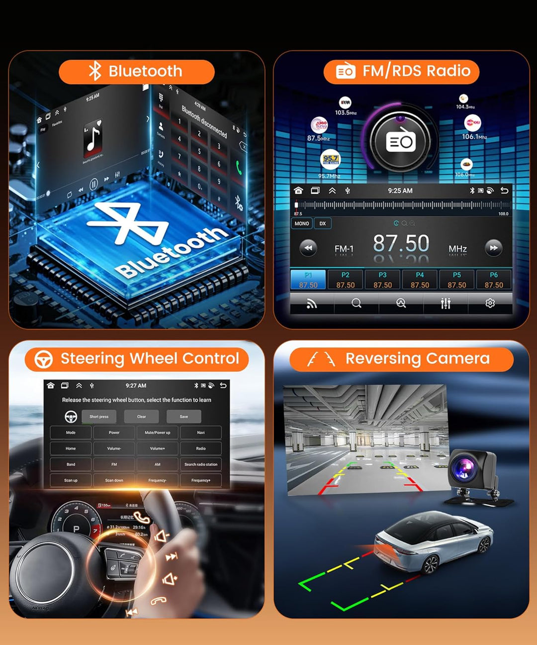 VECHTEL 8 Kern 4G+64G Autoradio Android 15 für Alfa Romeo 159 2004-2011, 7 Zoll HD IPS Touchscreen A