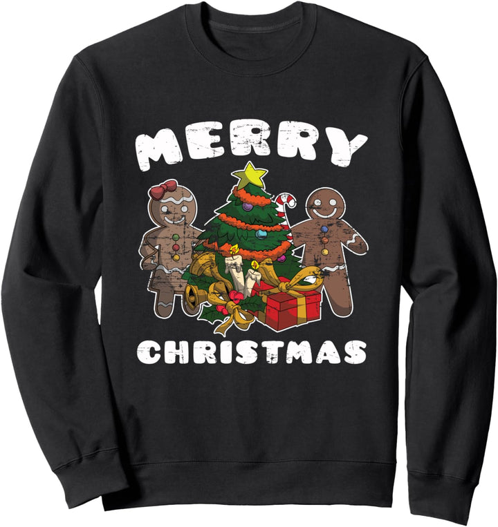 Frohe Weihnachten Lebkuchen Familie Sweatshirt