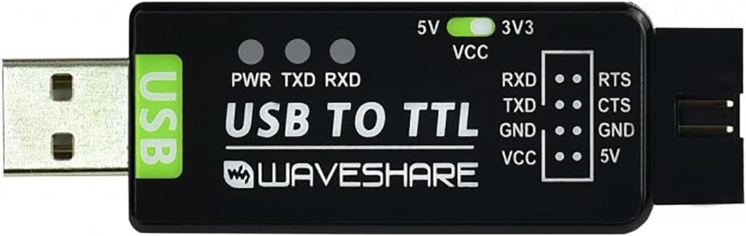 USB to TTL Serial Converter Adapter, Industrial USB UART Module with Protection Circuit, Compatible