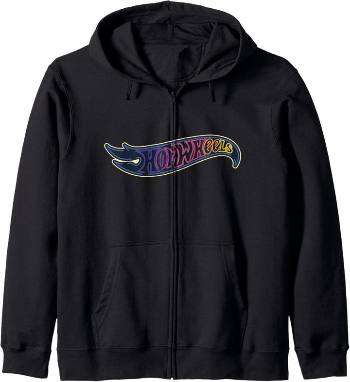Neonlicht-Logo von Hot Wheels Kapuzenjacke