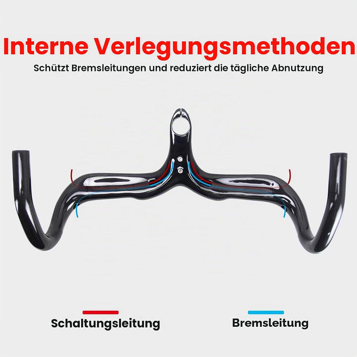 RXL SL 1-1/8" Carbon Lenker rennrad integriert fahrradlenker carbon rennrad schwarz 3K glänzend 420