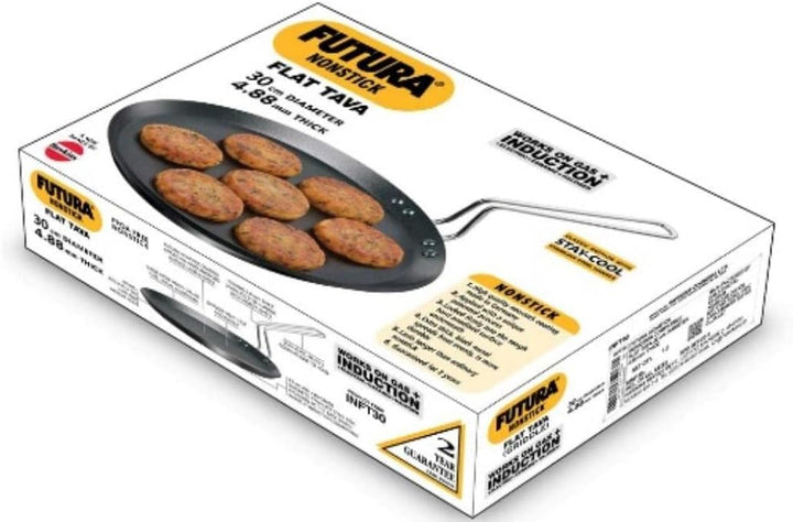 Futura IQFT30 Grillplatte für Induktions-, Elektro- und Gasherd, 30,5 cm