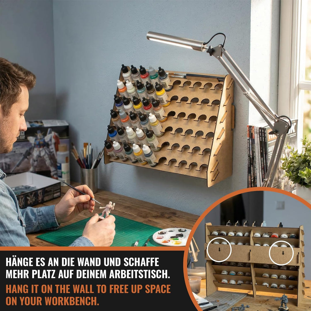 PROSCALE Paint Rack Vallejo Wand farbständer. Tabletop Vallejo Farben aufbewahrung Model Wall Paint