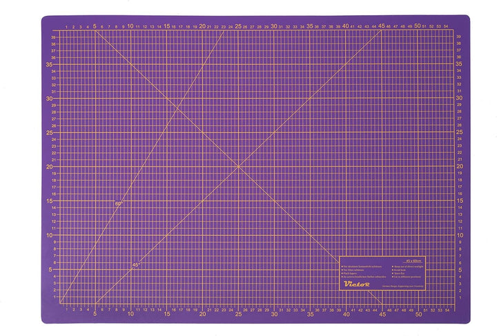Victor Schneidematte Violett Pink 45x60cm 3-lagig A2 selbstheilend Violett Pink 60L x 45B cm, Violet