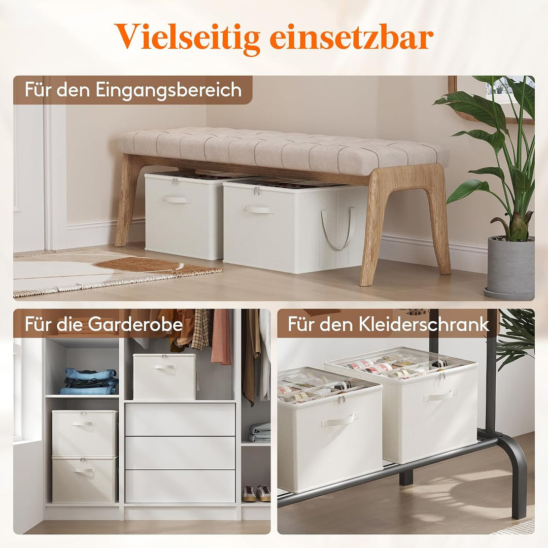 Lifewit Schuhorganizer 2er Set für 16-32 Paar, Grosser Schuhschran für Closet mit Unterteilungen und