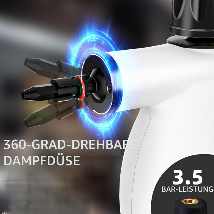 Handdampfreiniger, Dampfreiniger, Reinigungsdampfer (B) Weiss, Weiss