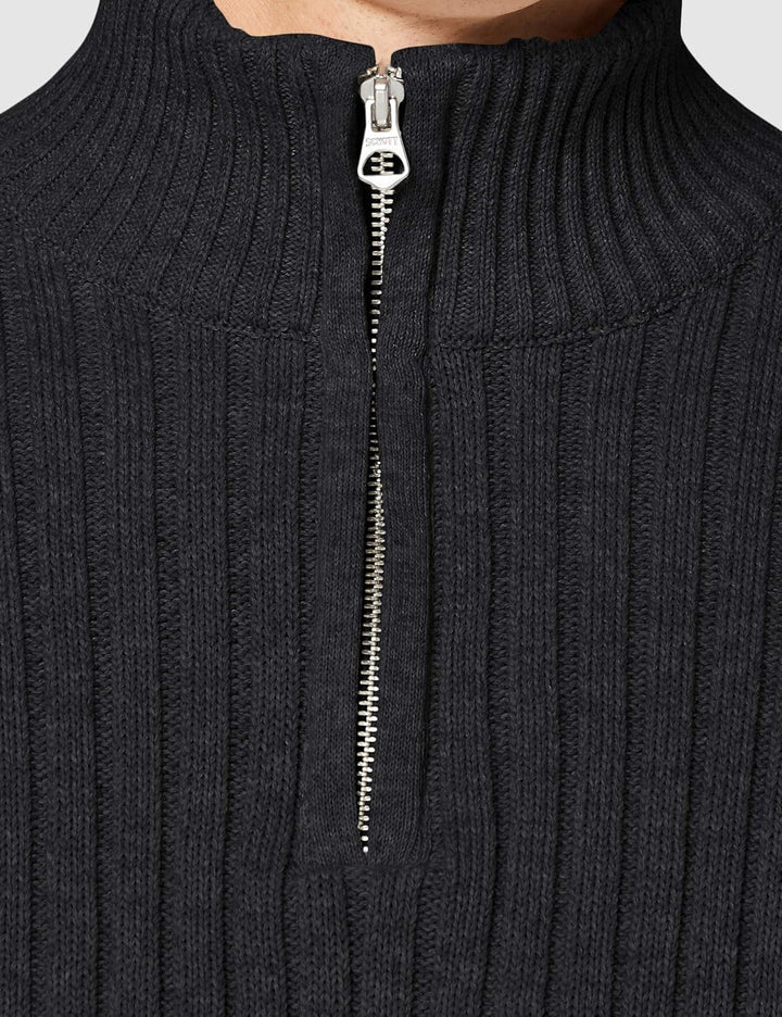 Schott NYC Herren Pullover, S Anthracite