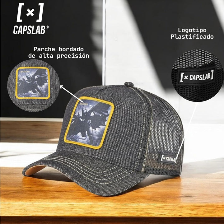 Capslab Batman DC Batman Black Gray DC Trucker Cap 55-62 Trucker-Bat-Gray