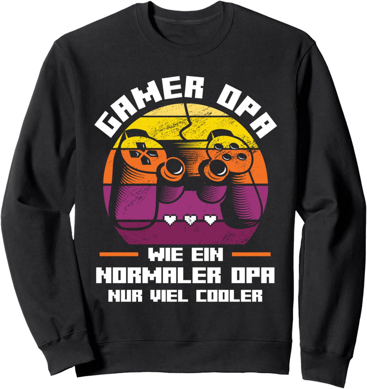 Gamer Opa Gaming Grossvater Zocker Gaming Sweatshirt