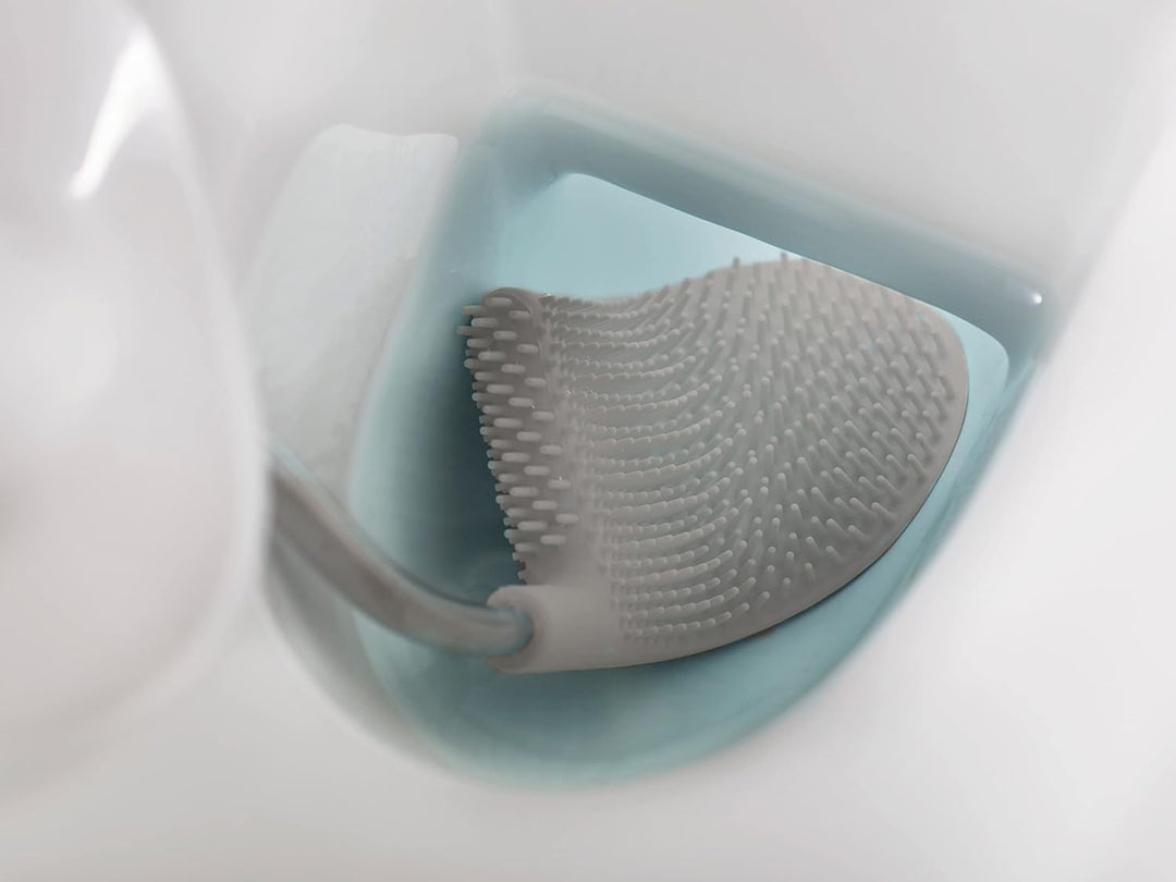 Joseph Joseph Flex - Hygienic Silikon Toilettenbürste mit Halter Set, Anti-Tropf, Anti-Verstopfung t