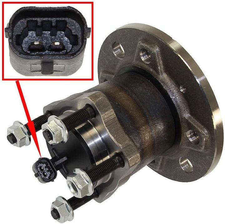 BESTPRICE 2x Radnabe hinten Radlager Radlagersatz, Kompatibel mit OPEL ASTRA H (A04) (L70)