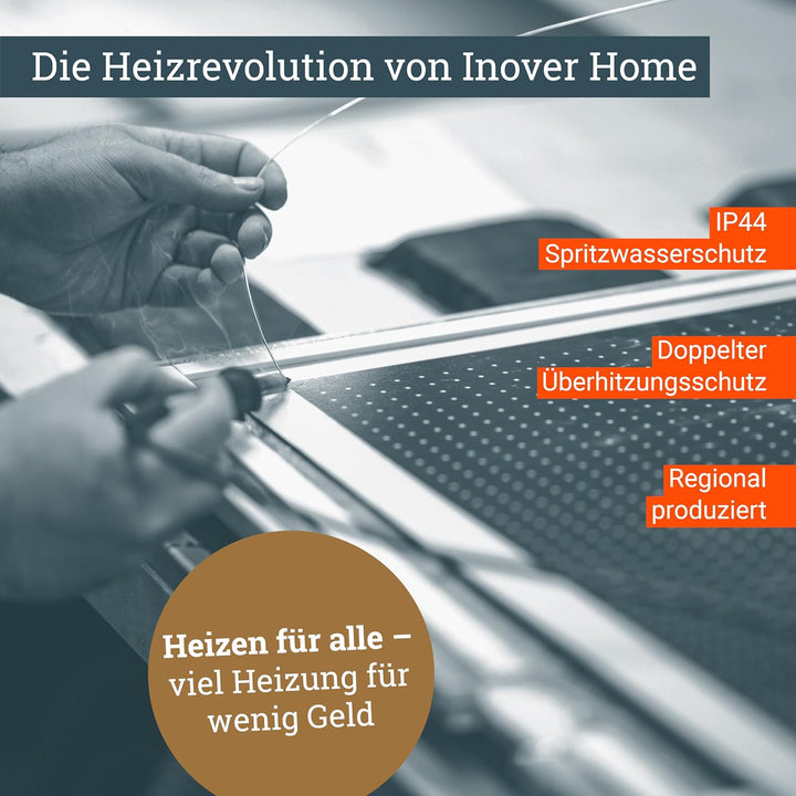 Bildheizung mit 600 Watt ✓ mit 5 Jahre Herstellergarantie ✓ überhitzungsschutz ✓ Infrarotheizung mit