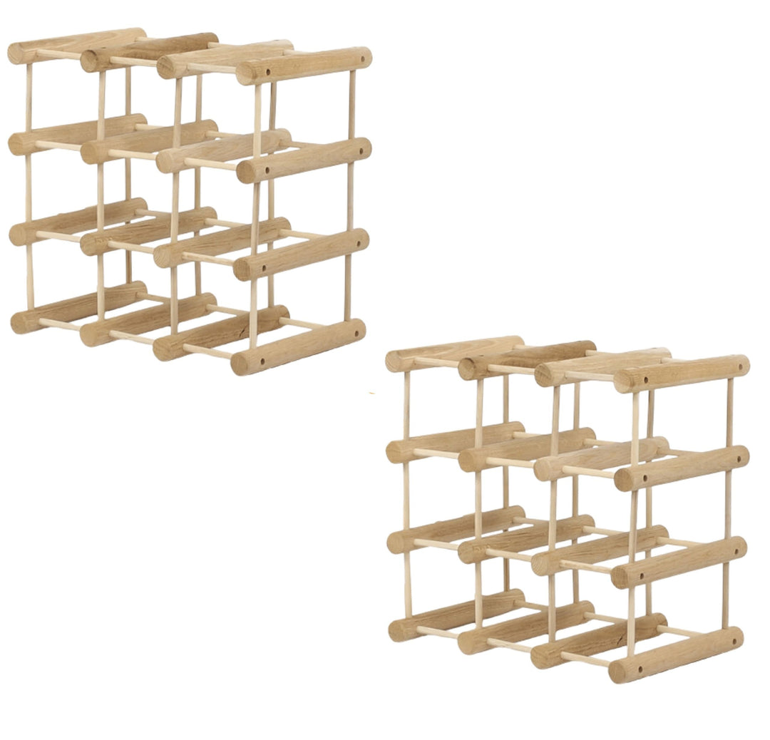 Weinregal Modular EICHE, für 24 Flaschen oder mehr, Flaschenregal, Weinständer, Getränkeregal, Flasc