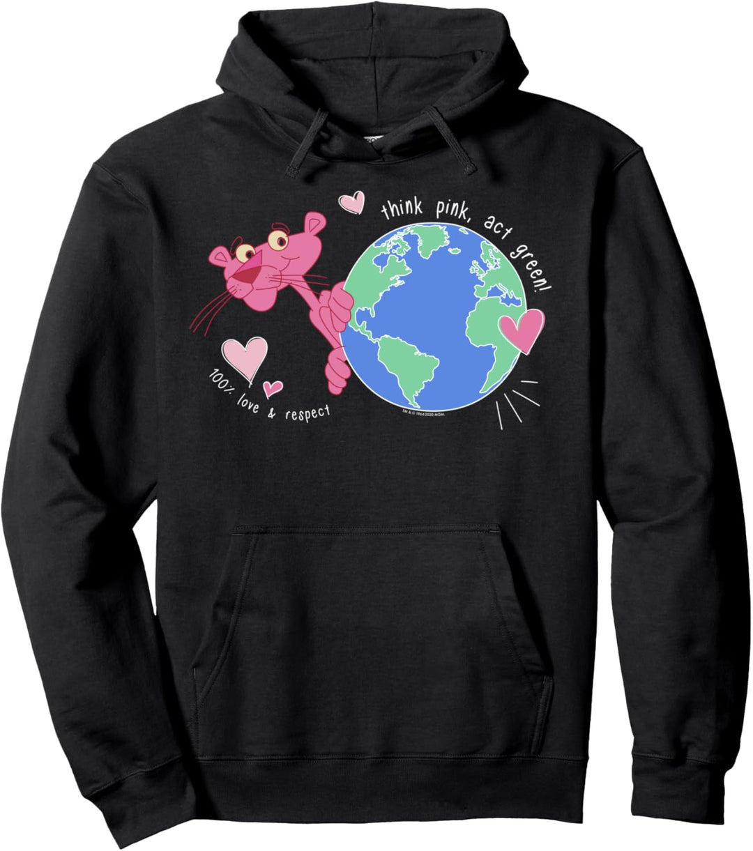 The Pink Panther Think Pink Act Green Pullover Hoodie