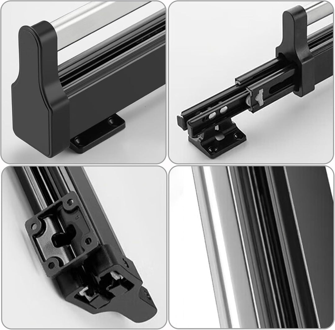 Ausziehbare Kleiderstange für Kleiderschrank, Schrank Organizer 347mm 347 mm/13.7 inch Schwarz, 347