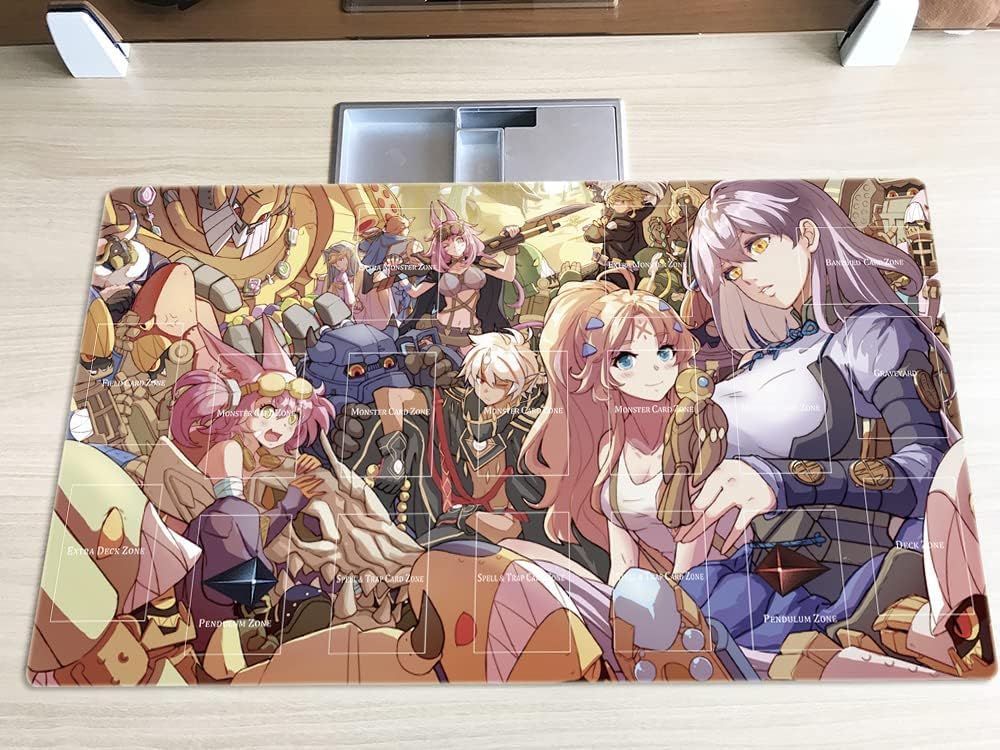 Mlikemat Dogmatika Ecclesia Tri-Brigade Kitt TCG CCG Kartenspielmatte mit Zonen und Tasche (ZD039-07