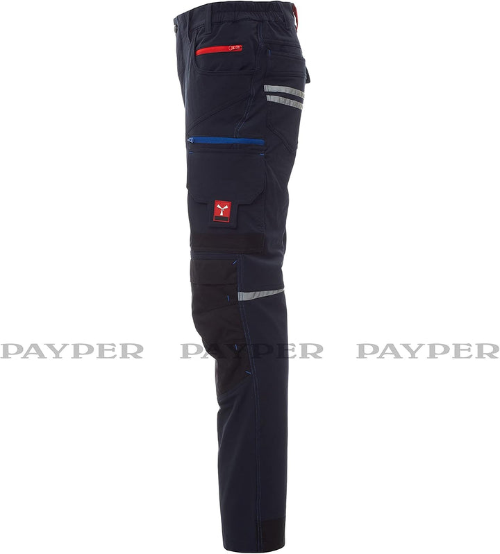 PAYPER NEXT4W Arbeitshose 4-Way-Stretch Unisex-Hose Hightech-Nylon mit 90% Polyamid und 10% Elasthan