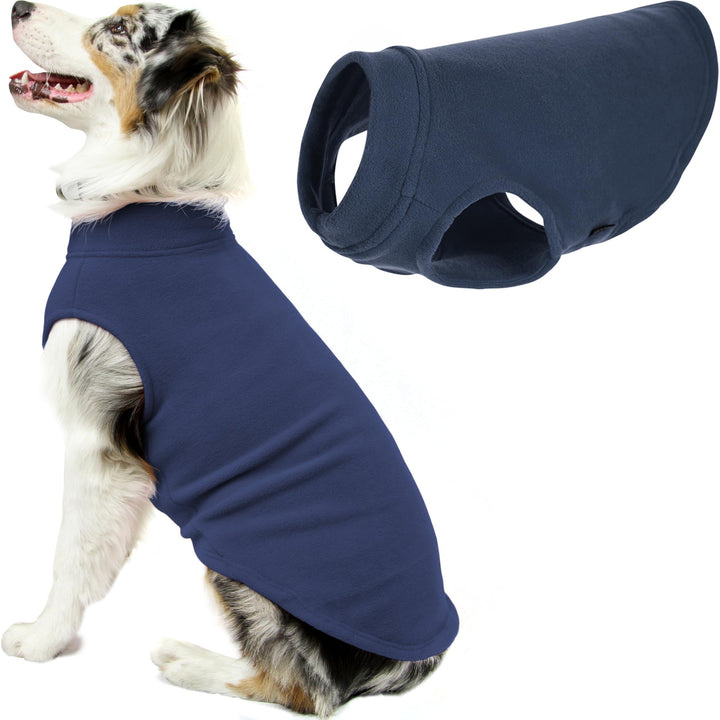 Gooby Hundepullover Stretch Fleece Vest - Indigoblau 6X-Large Indigo Blue 6X-Large, Indigo Blue 6X-L