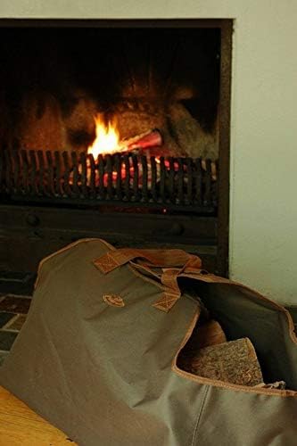 Esschert Design Brennholzträger Feuerholztasche Tragetasche Holztasche Kaminholz