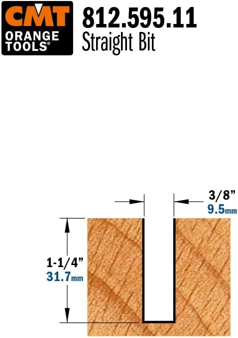 CMT ORANGE TOOLS 812.595.11 - NUTFRÄSER HM S=12.7 D=9.5X31.7