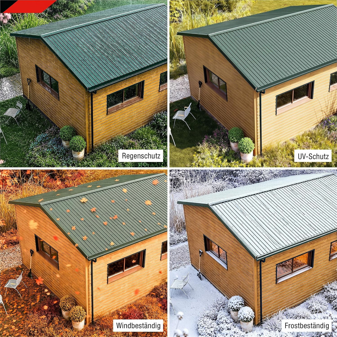 SMART 12 Stück Trapez-Abdeckblech Profilblech Premium-Blech Stärke 0,4 mm 125 x 45 cm 6,75 m² inkl.