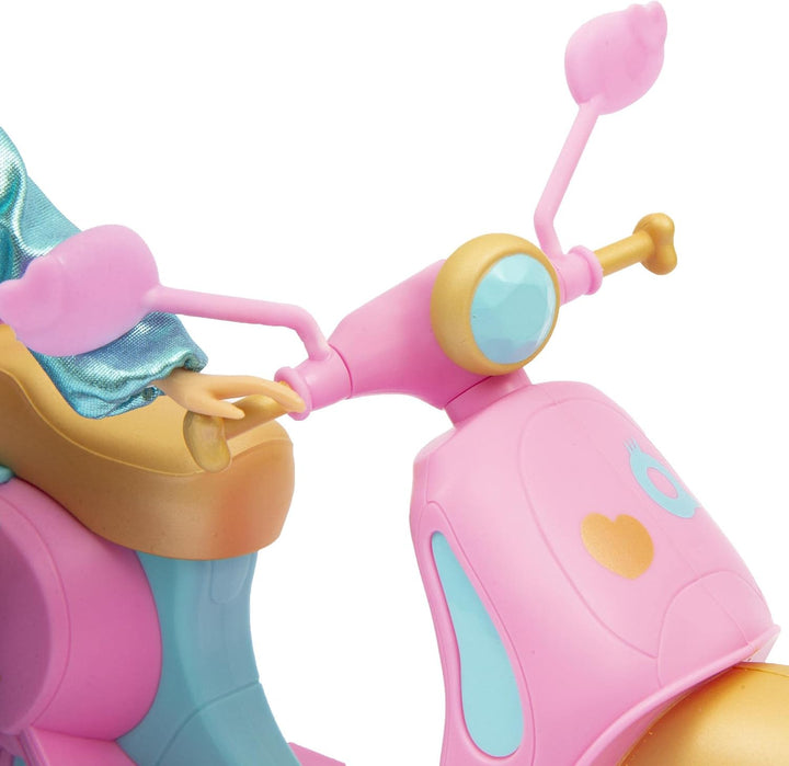 UNIQUE EYES, Puppe 25 cm – Sophia, mit ihrem Blick nach den Augen, mit Roller, Spielzeug für Kinder