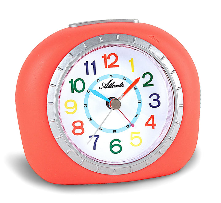 Kinderwecker Mädchen ohne Ticken Rot Orange Analog - 1966-1, Orange
