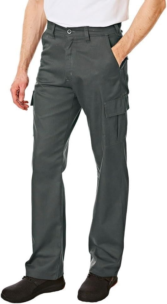 Lee Cooper Herren LCPNT205 robuste und pflegeleichte Arbeitshose mit mehreren Taschen Grau 36W / 33L