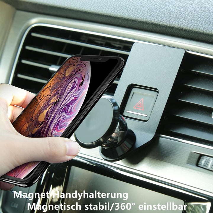 Magnet Handyhalterung kompatibel mit VW Golf 7 MK7 GTI Variant R R-line geeignet für Smartphone und