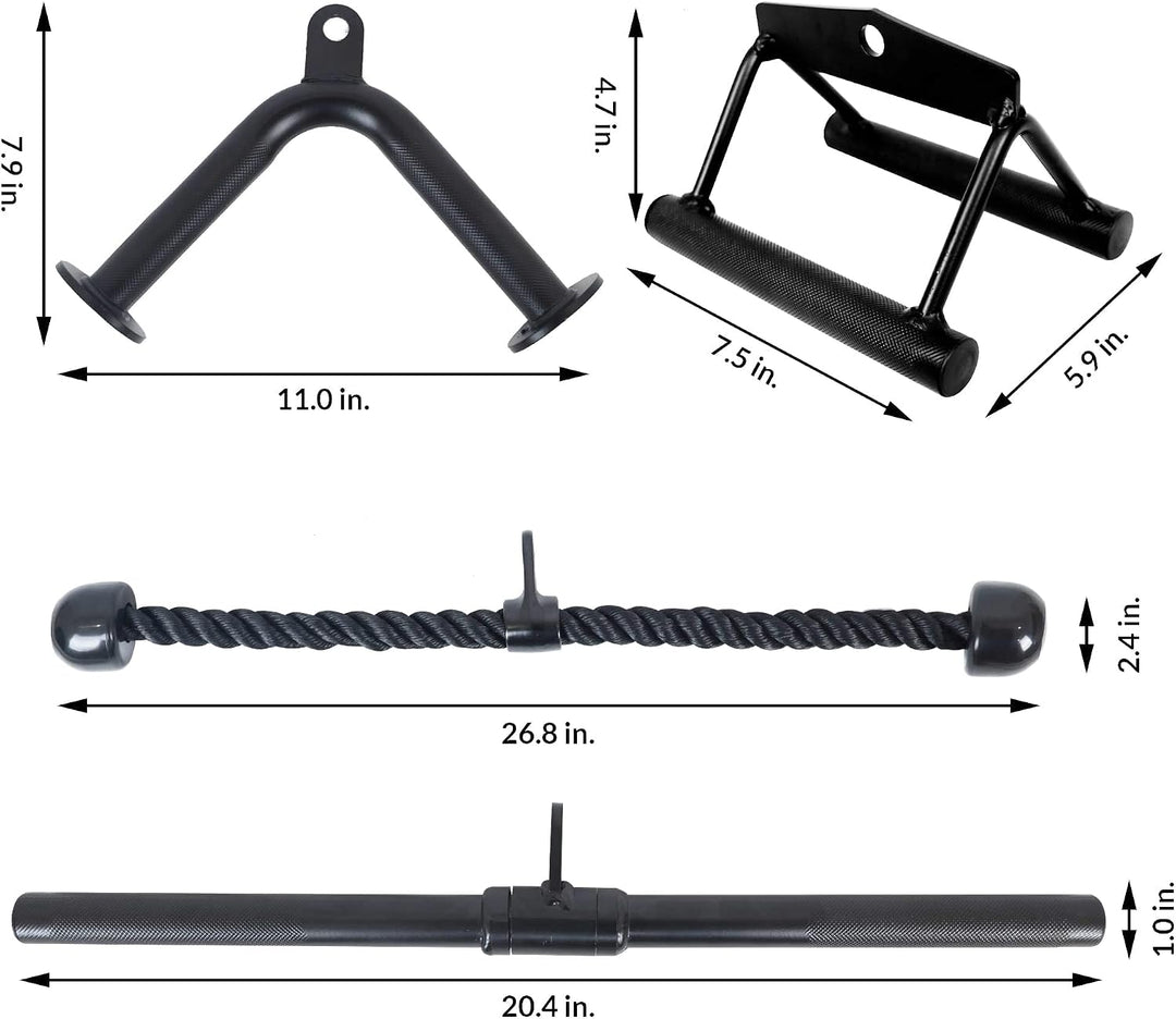 BalanceFrom Trizeps Press Down Kabelbefestigung LAT Pulldown Aufsatz Gewicht Maschine Zubehör V Grif