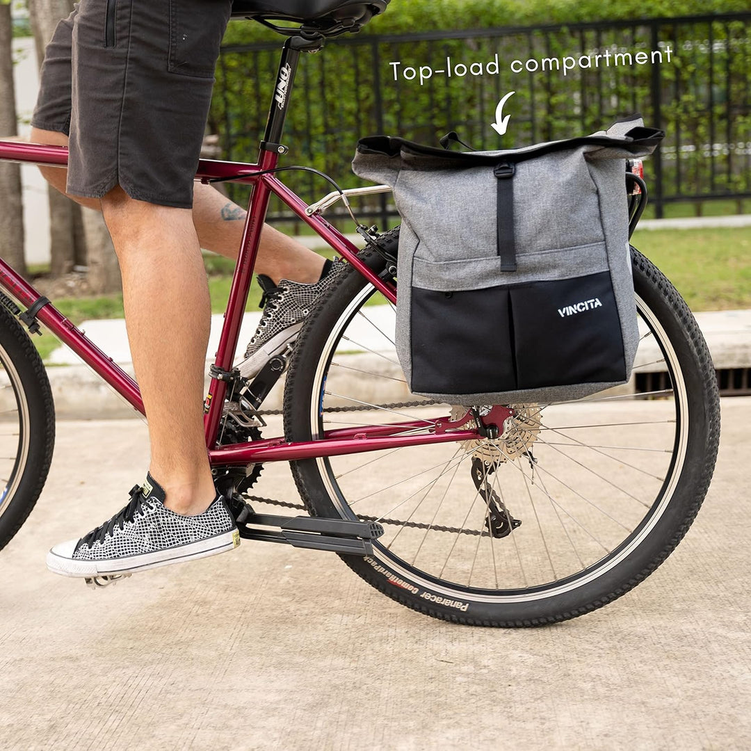 VINCITA Top Load Doppelgepäckträger, wasserabweisend, mit Regenschutz, gross, Tragegriff, reflektier