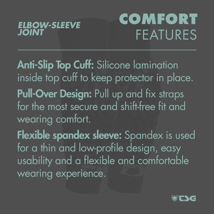 TSG Elbow-Sleeve Joint Schützer S-M Schwarz, S-M Schwarz
