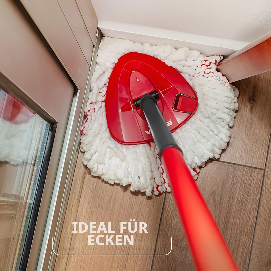 Vileda Turbo 2in1 Wischmopp-Set mit Fusspedal, Teleskopstiel